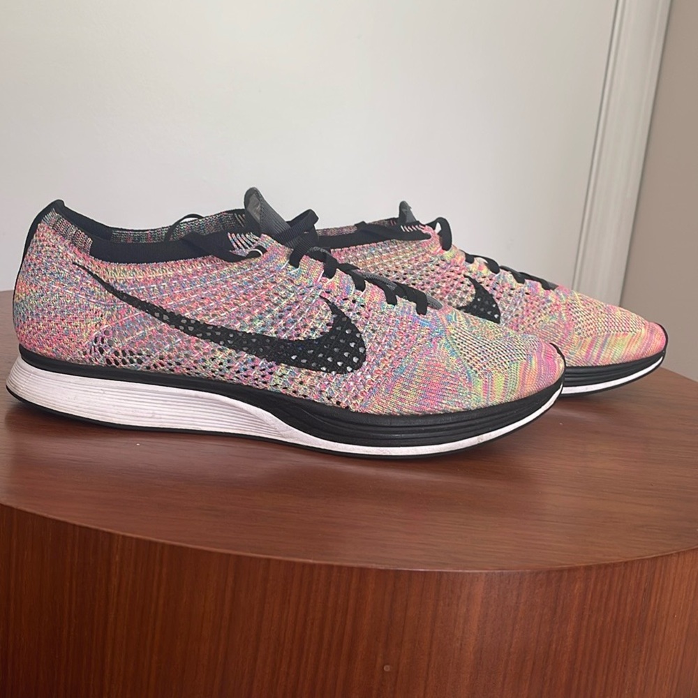 Nike Black Flyknit Sneakers Lightweight Athletic Design